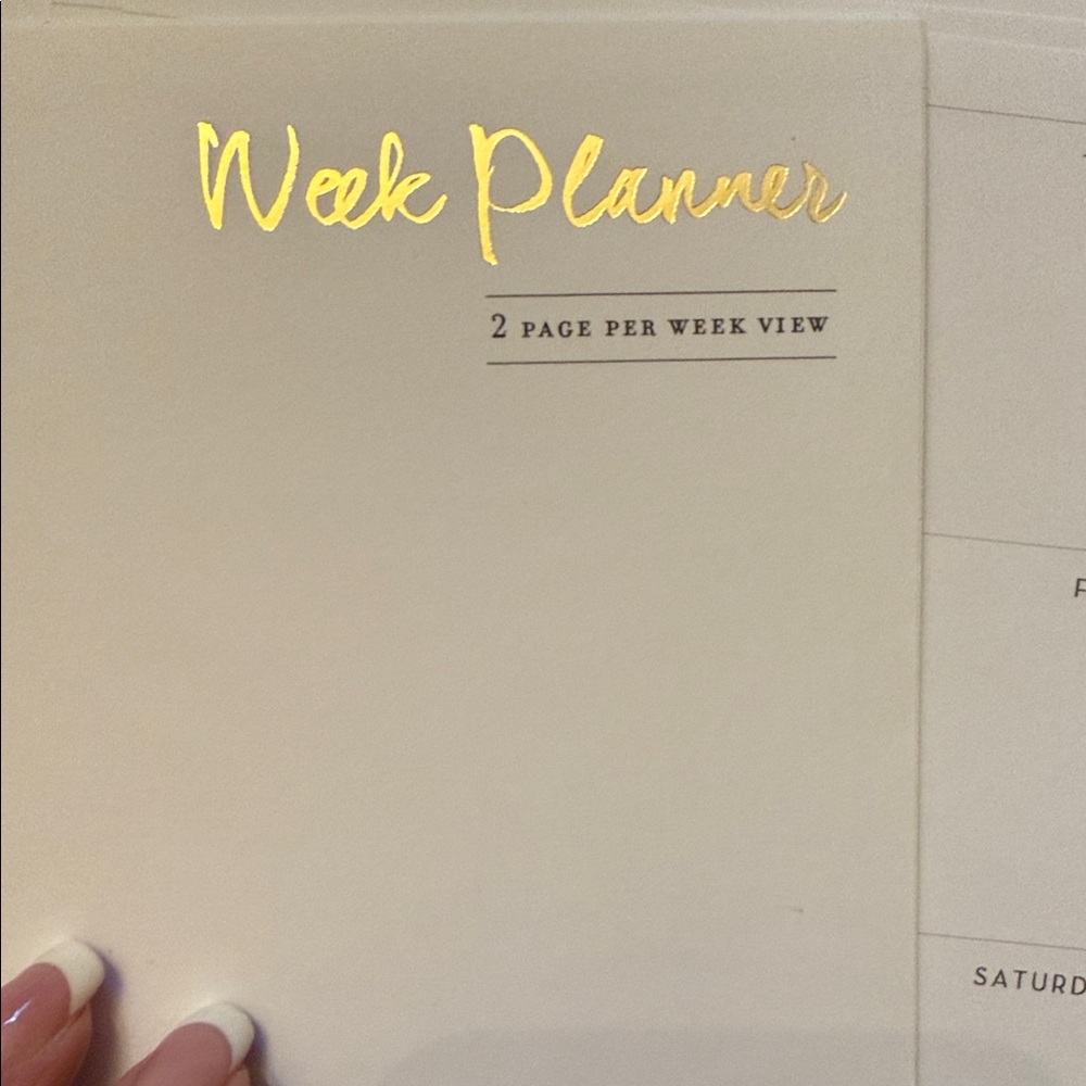 Cream and Blue Planner with Inserts - Picture 6 of 17